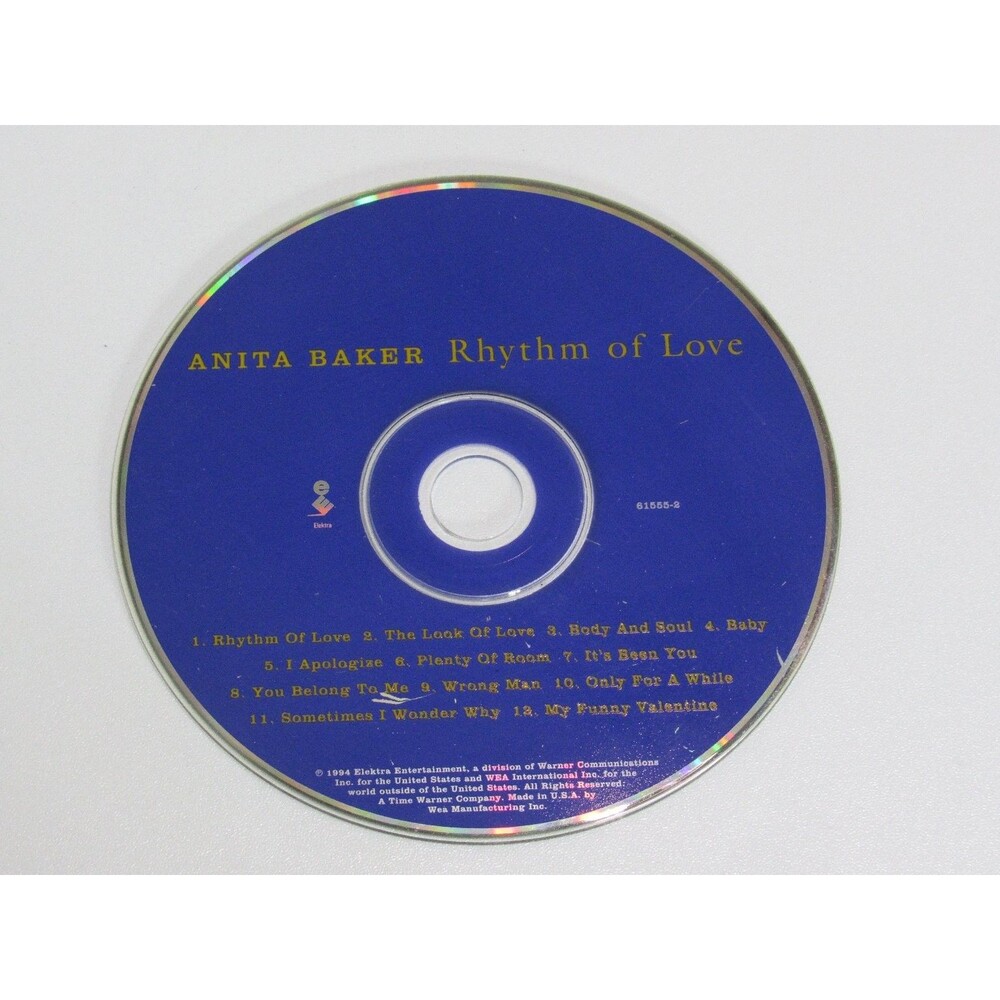 Anita Baker – Rhythm of Love CD 1994 R&B Soul Elektra